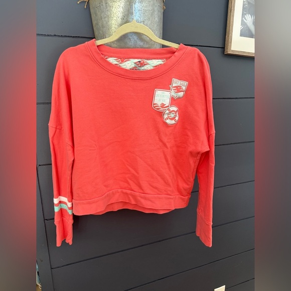 Disney cruise line red pink crewneck sweatshirt medium - Picture 1 of 5